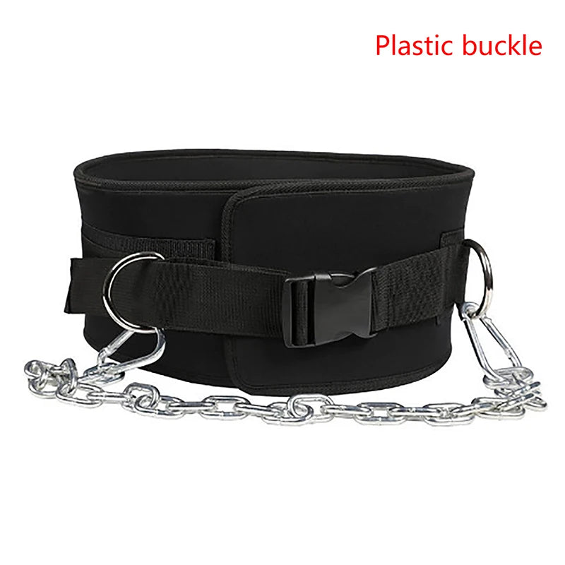 Weight Lifting Dip Belt With Metal Chain Useful Gym Belt For Gym Training Musculation Exercise Pull Up Chin Up【AliS8】
